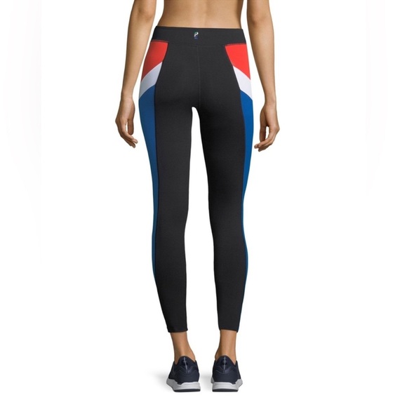 P.E Nation Side Stripe Red White Blue Sporty Athletic Leggings Size XS - Picture 3 of 14